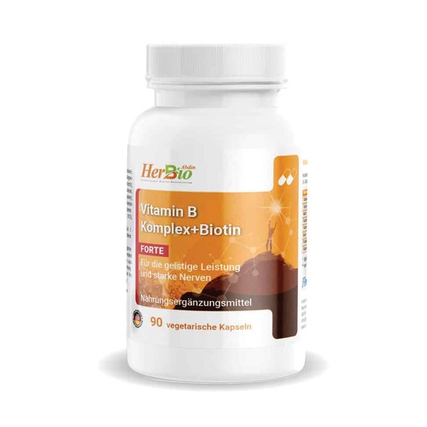 HerbBio B-Komplex+Biotin Forte 90 St