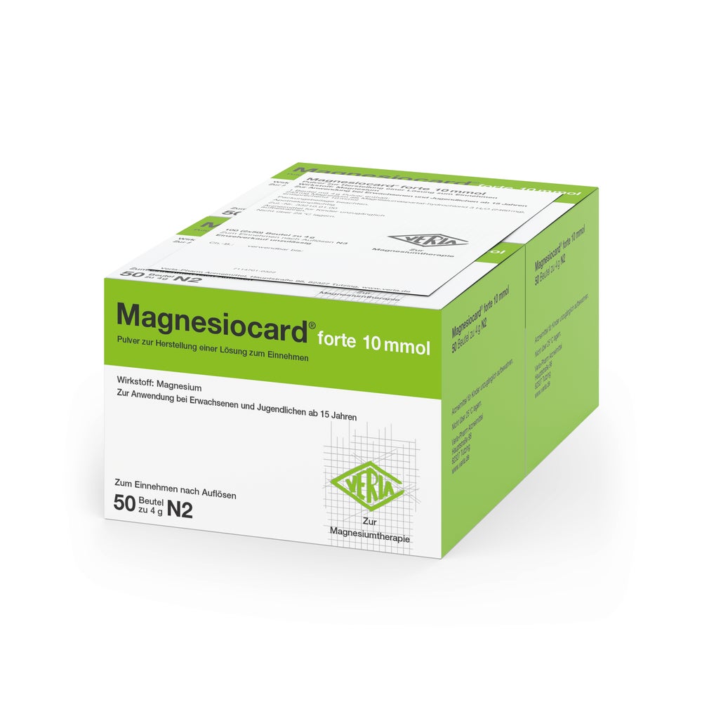 Magnesiocard Forte 10 mmol Plv.z.Her.e.L 100 St