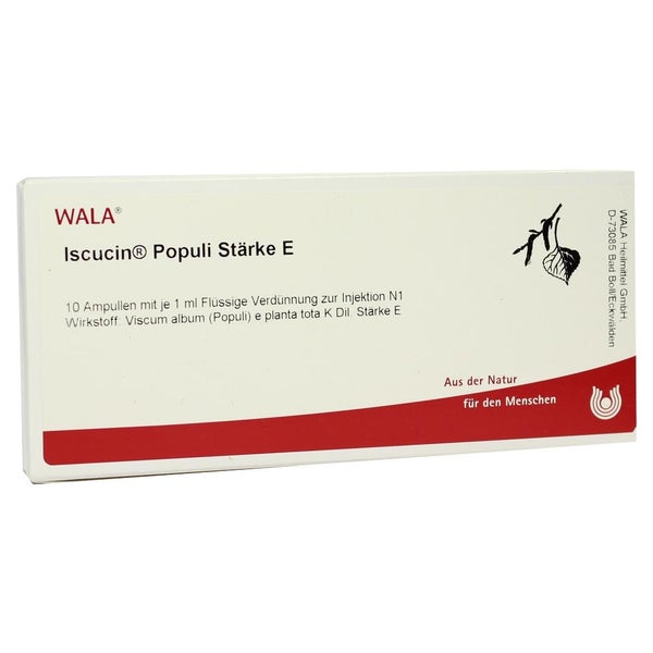 Iscucin Populi Stärke E Ampullen 10X1 ml