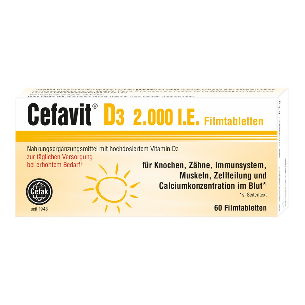 Cefavit D3 2.000 I.E. Filmtabletten 60 St