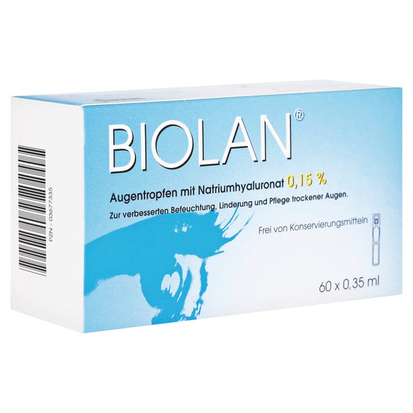 Biolan Augentropfen Einzeldosispipetten 60X0,35 ml