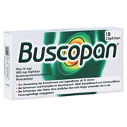 Produktabbildung: Buscopan plus 10 mg/800 mg Suppositorien - Reimport 10 St