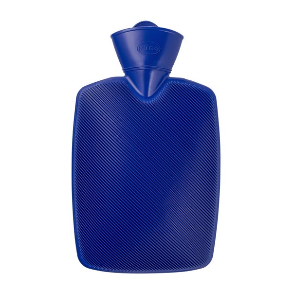 Wärmflasche Klassik Halblamelle 1,8 l "Hugo" blau 1 St