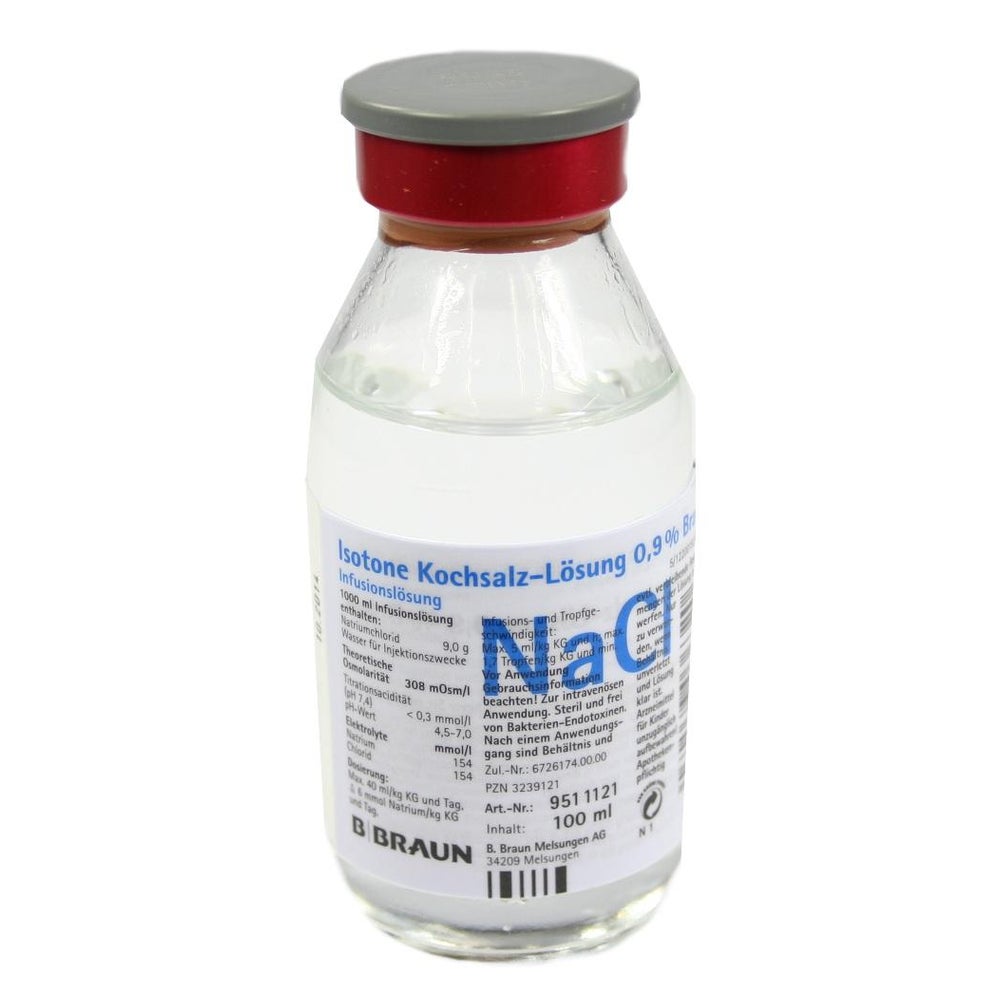 Kochsalzlösung 0,9% Glasflasche 100 ml