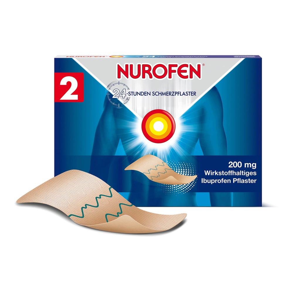 NUROFEN 24-Stunden Ibuprofen Schmerzpflaster 200 mg 2 St