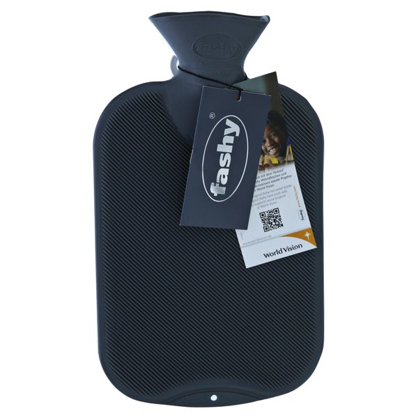 fashy Wärmflasche Halblamelle 2 l anthrazit 1 St