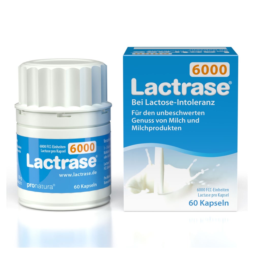 Lactrase 6.000 FCC Laktase Kapseln 60 St