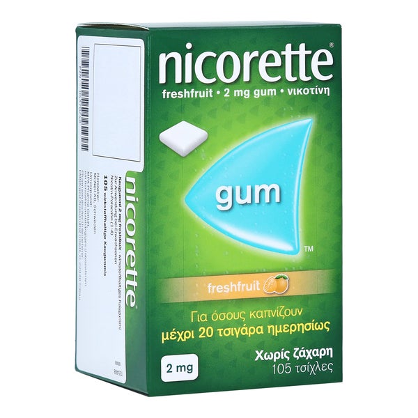 Nicorette Kaugummi 2 mg freshfruit - Reimport 105 St