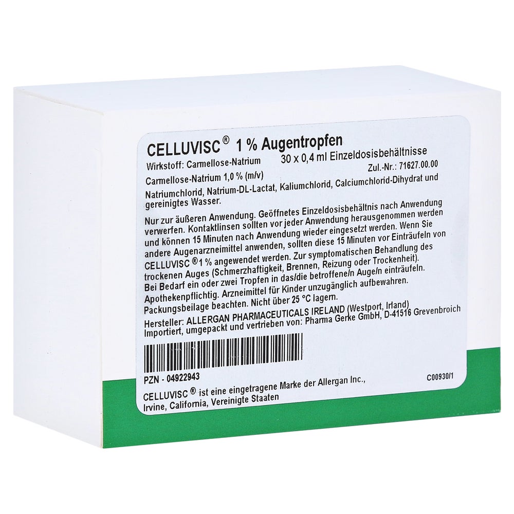 Celluvisc 1% Augentropfen - Reimport 30X0,4 ml