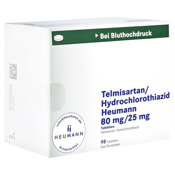 TELMISARTAN/Hydrochlorothiazid Heu.80mg/25mg 98 St