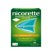 Produktabbildung: nicorette Kaugummi 2mg freshfruit zur Rauchentwöhnung 30 St