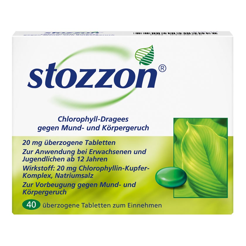 Stozzon Chlorophyll-Dragees 40 St, 40 St online kaufen | DocMorris