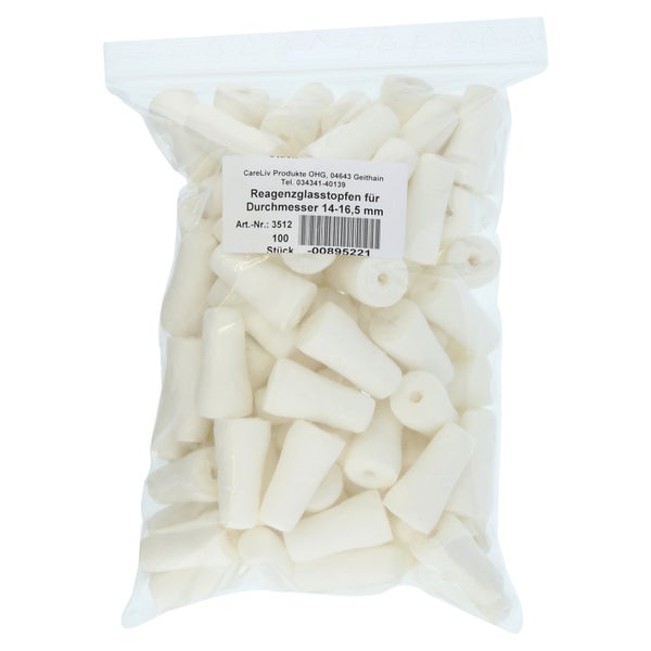 Reagenzglas Stopfen 14-16,5 mm Durchmess 100 St