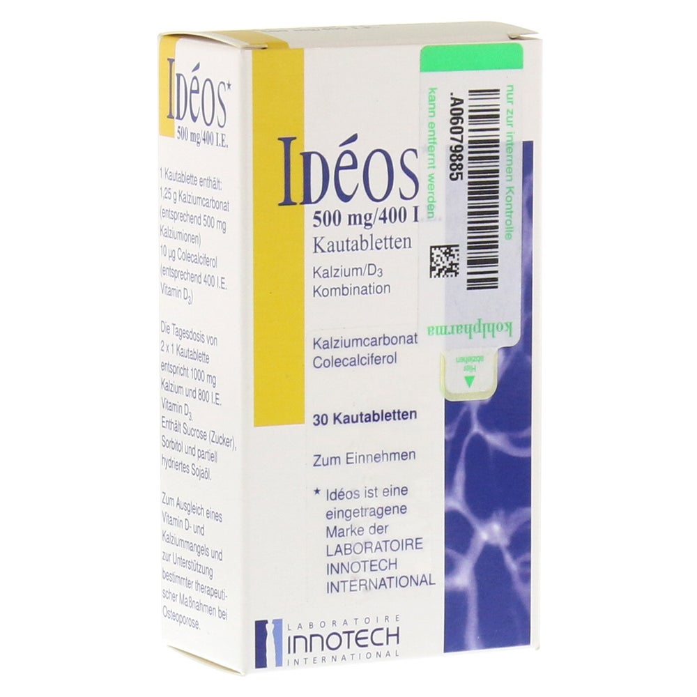 Ideos 500 Mg/400 I.E. Kautabletten - Reimport 30 St