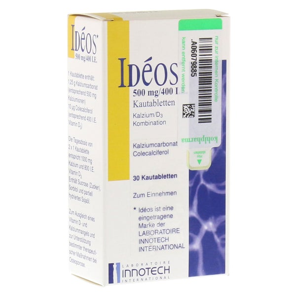 Ideos 500 Mg/400 I.E. Kautabletten - Reimport 30 St