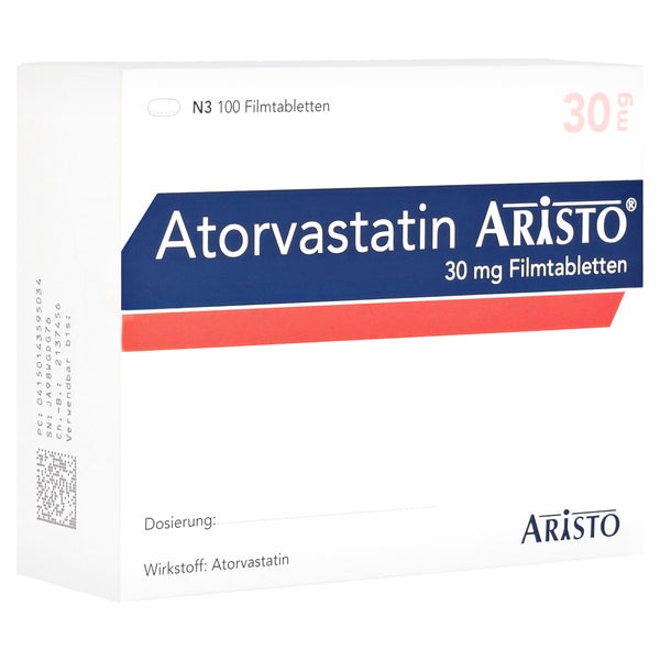 Atorvastatin Aristo 30 mg Filmtabletten 100 St