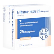 L-THYROX HEXAL 25 Mikrogramm Tabl.i.Kalenderpack. 98 St