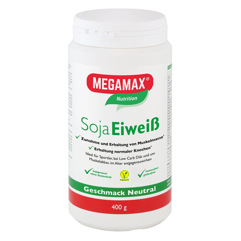 MEGAMAX Soja Eiweiss Neutral VEGAN 400 g