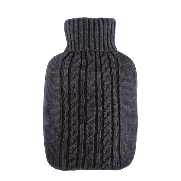 Wärmflasche Klassik 1,8 l mit Strickbezug anthrazit 1 St
