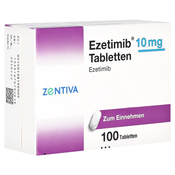 Ezetimib Zentiva 10 mg Tabletten 100 St