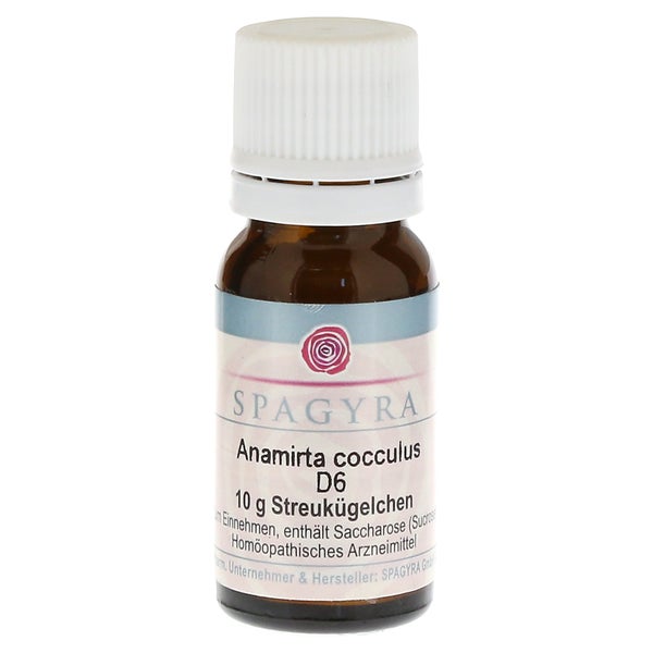 Anamirta Cocculus D 6 Globuli 10 g