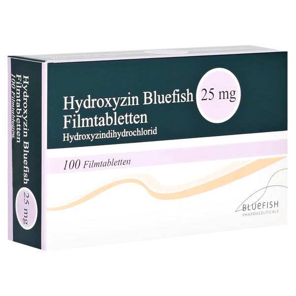 Hydroxyzin Bluefish 25 mg Filmtabletten 100 St