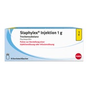 STAPHYLEX Injektion 1 g Plv.z.Her.e.Inj.-/Inf.-L. 10 St