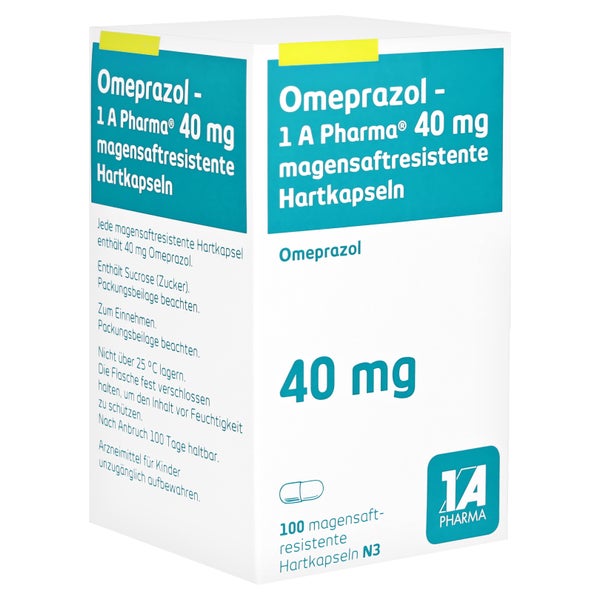 OMEPRAZOL-1A Pharma 40 mg magensaftres.Hartkapseln 30 St