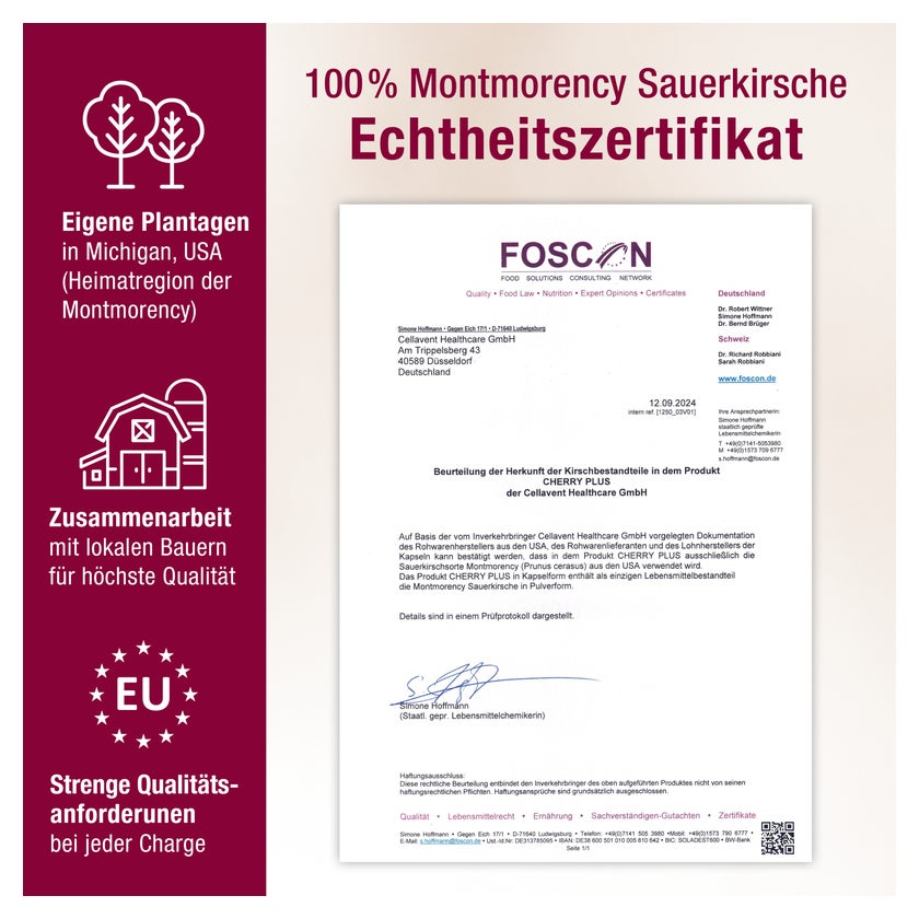 CHERRY PLUS - Montmorency-Sauerkirsch-Kapseln 60 St