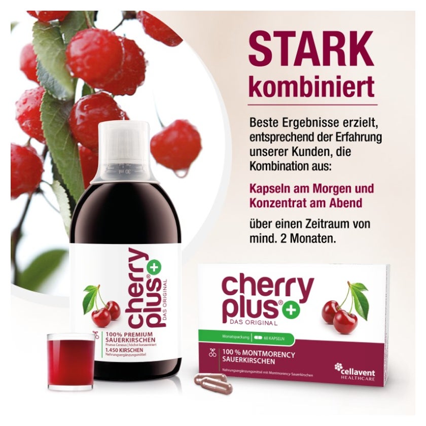CHERRY PLUS - Montmorency-Sauerkirsch-Kapseln 60 St
