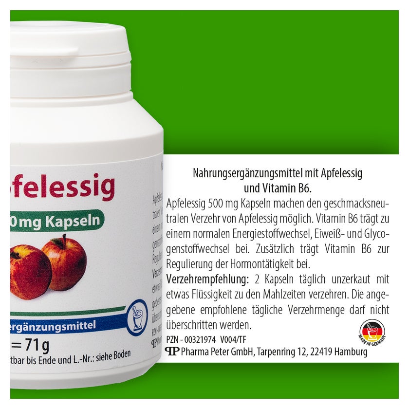 Apfelessig 500 mg Kapseln 120 St