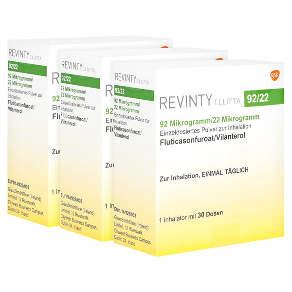REVINTY Ellipta 92 µg/22 µg einzeld.Plv.z.Inh.30ED 3 St