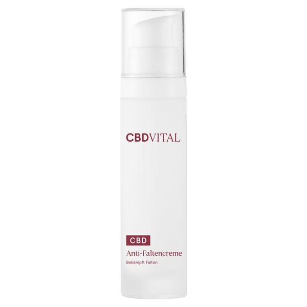 CBD VITAL Anti Faltencreme für strafe Haut | mit Hyaluron 50 ml