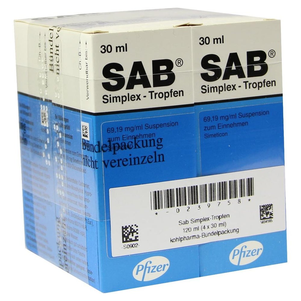SAB Simplex Suspension zum Einnehmen - Reimport 4X30 ml