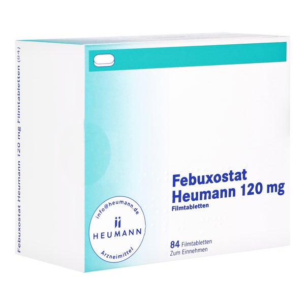 Febuxostat Heumann 120 mg Filmtabletten 84 St