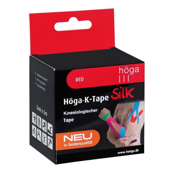 Höga-k-tape Silk 5 cmx5 m l.fr.red kines 1 St