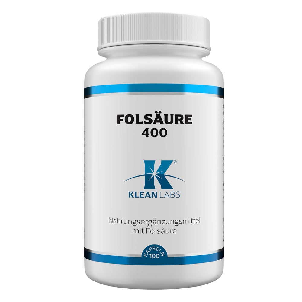 Klean Labs Folsäure 400 mcg 100 St