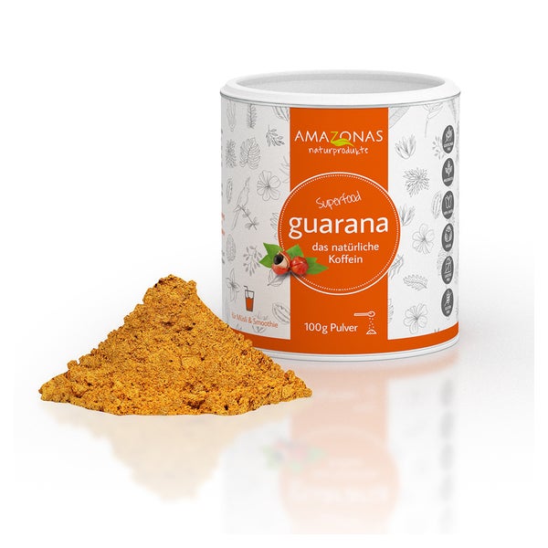 Amazonas Guarana das Original 100 % Natürliches Koffein 100 g