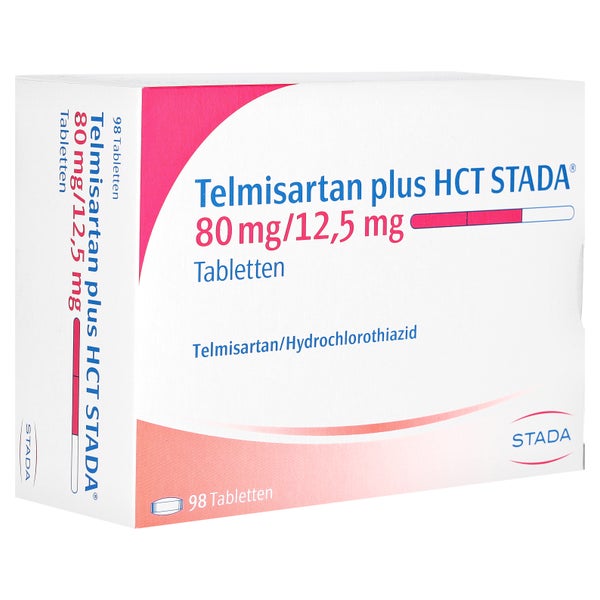 TELMISARTAN plus HCT STADA 80 mg/12,5 mg Tabletten 98 St
