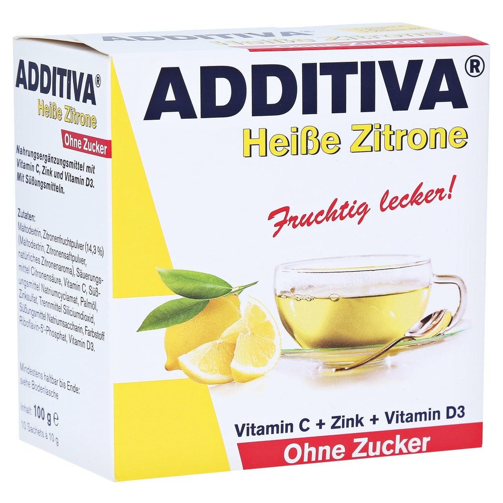 Additiva Heiße Zitrone ohne Zucker Sache 100 g