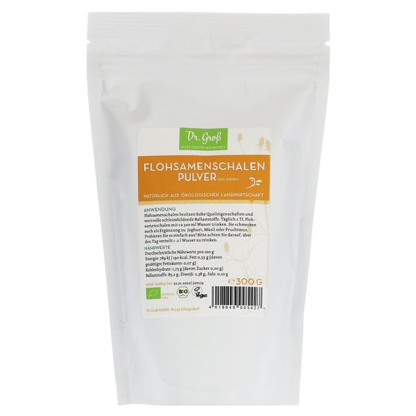 Flohsamenschalen Gemahlen Bio 300 g