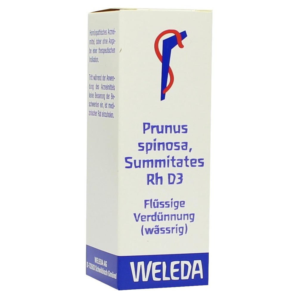 Prunus Spinosa Summitates Rh D 3 Dilutio 20 ml
