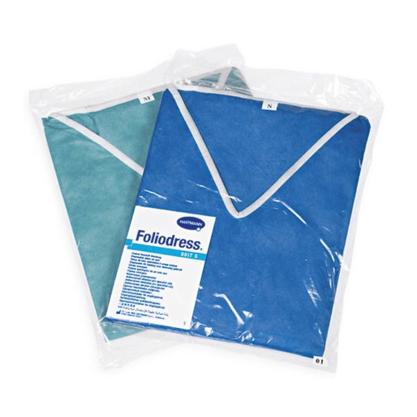 Hartmann Foliodress Suit (Kasack + Hose), blau - L 1 St