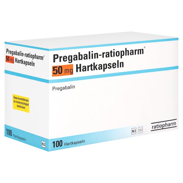 Pregabalin-ratiopharm 50 mg Hartkapseln 100 St