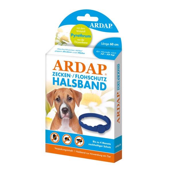 Ardap Zecken- u. Flohhalsband Hunde 10 1 St