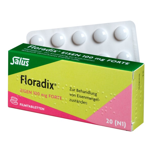 Floradix Eisen 100 mg forte – Filmtabletten 20 St