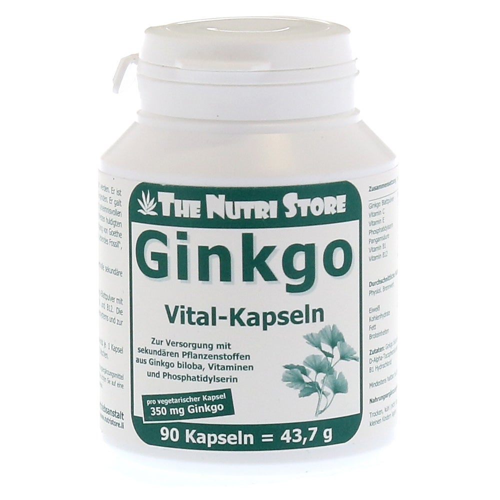 Ginkgo Biloba 350 mg vegetarische Kapsel 90 St