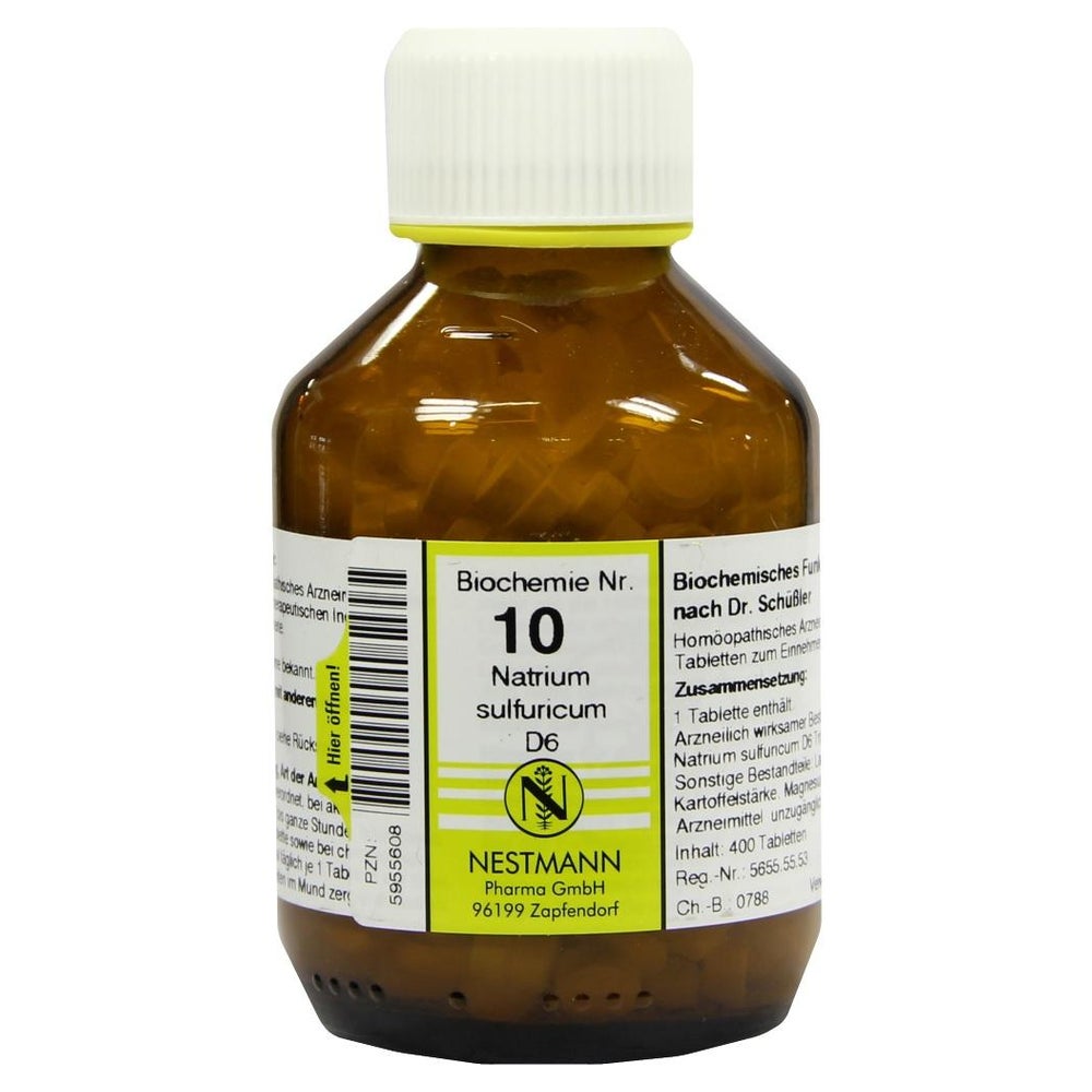 Biochemie 10 Natrium sulfuricum D 6 Tabl 400 St