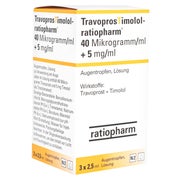 TRAVOPROSTIMOLOL-ratio.40 µg/ml + 5 mg/ml Augentr. 3X2,5 ml