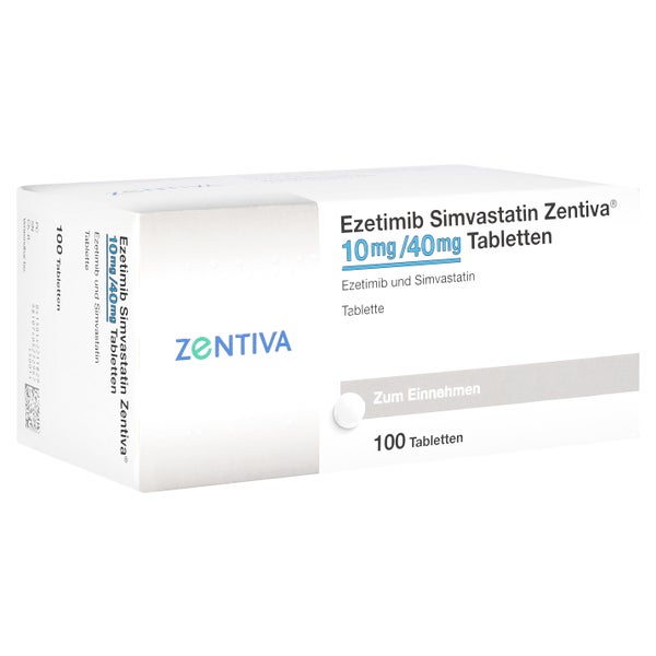 EZETIMIB Simvastatin Zentiva 10 mg/40 mg Tabletten 100 St